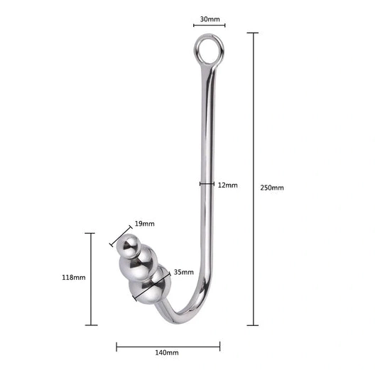 Anal Hooks Anal 5334 Collar Hook Elegant Beaded and Cuffs with 0109